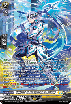 Knight of Sustenance, Aiden  (V.3 - Silver Rare) - Chasm of Lost Souls (Silver Rare) [DZ-BT12-SR26]