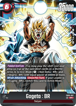 Gogeta : BR (FB09-007)  (V.1 - Super Rare) - Dual Evolution [Fusion World] (Super Rare) [FB09-007]