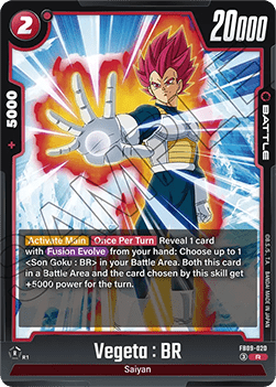 Vegeta : BR (FB09-020) - Dual Evolution [Fusion World] (Rare) [FB09-020]