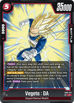 Vegeta : DA (FB09-021) - Dual Evolution [Fusion World] (Rare) [FB09-021]