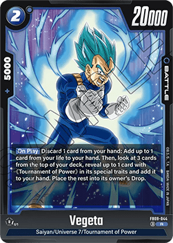 Vegeta (FB09-044)  (V.1 - Rare) - Dual Evolution [Fusion World] (Rare) [FB09-044]
