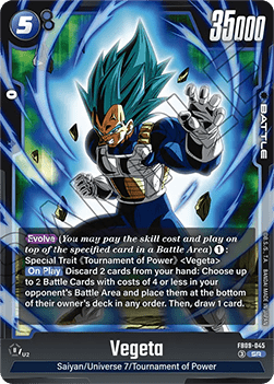 Vegeta (FB09-045)  (V.1 - Super Rare) - Dual Evolution [Fusion World] (Super Rare) [FB09-045]