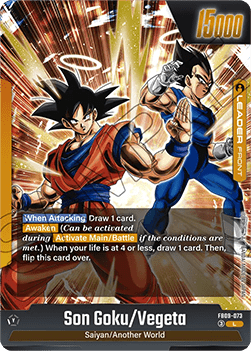 Son Goku/Vegeta // Gogeta (FB09-073)  (V.1 - Leader) - Dual Evolution [Fusion World] (Leader) [FB09-073]