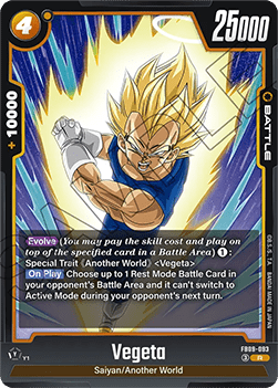 Vegeta (FB09-093)  (V.1 - Rare) - Dual Evolution [Fusion World] (Rare) [FB09-093]