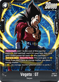 Vegeta : GT (FB09-117)  (V.1 - Super Rare) - Dual Evolution [Fusion World] (Super Rare) [FB09-117]