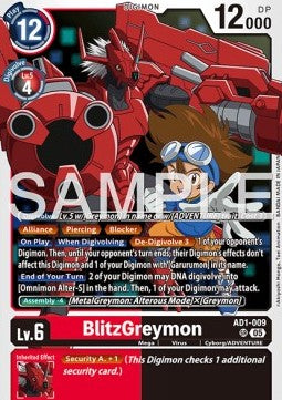 BlitzGreymon (AD1-009) (V.1) - Digimon Generation (Super Rare) [AD-01-009]
