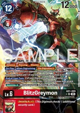 BlitzGreymon (AD1-009) (V.2) - Digimon Generation (Alternative Art) [AD-01-009]