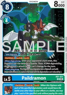 Paildramon (AD1-011) - Digimon Generation (Rare) [AD-01-011]