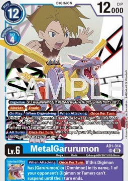 MetalGarurumon (AD1-014) (V.1) - Digimon Generation (Super Rare) [AD-01-014]