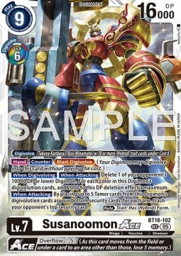 Susanoomon Ace (BT18-102) (V.1) - Digimon Generation (Alternative Art) [AD-01-BT18-102]