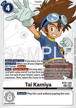 Tai Kamiya (BT21-102) (V.1) - Digimon Generation (Alternative Art) [AD-01-BT21-102]