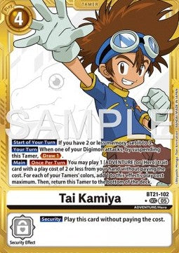 Tai Kamiya (BT21-102) (V.2) - Digimon Generation (Alternative Art) [AD-01-BT21-102]