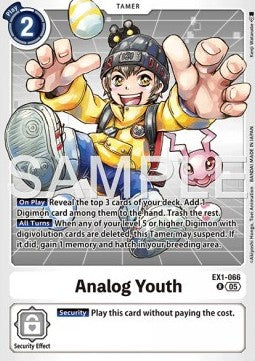 Analog Youth (EX1-066) (V.1) - Digimon Generation (Alternative Art) [AD-01-EX1-066]