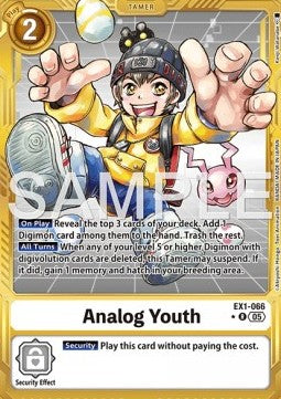 Analog Youth (EX1-066) (V.2) - Digimon Generation (Alternative Art) [AD-01-EX1-066]