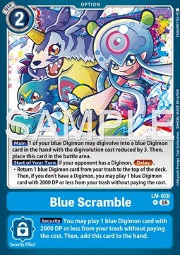 Blue Scramble (LM-028) - Digimon Generation (Alternative Art) [AD-01-LM-028]