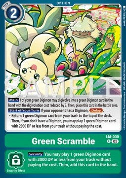 Green Scramble (LM-030) - Digimon Generation (Alternative Art) [AD-01-LM-030]