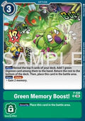 Green Memory Boost! (P-038) - Digimon Generation (Alternative Art) [AD-01-P-038]