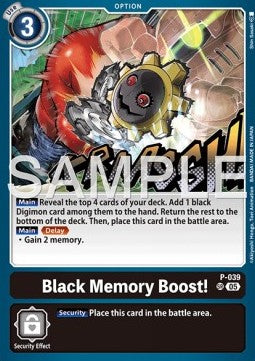 Black Memory Boost! (P-039) - Digimon Generation (Alternative Art) [AD-01-P-039]