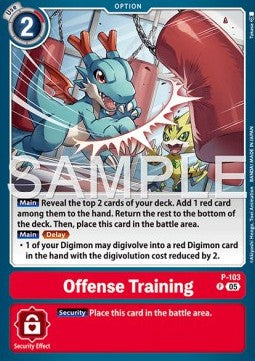 Offense Training (P-103) - Digimon Generation (Alternative Art) [AD-01-P-103]