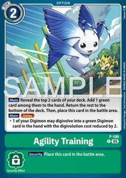 Agility Training (P-106) - Digimon Generation (Alternative Art) [AD-01-P-106]