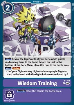 Wisdom Training (P-108) - Digimon Generation (Alternative Art) [AD-01-P-108]