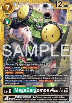 MegaGargomon Ace (ST17-08) (V.2) - Digimon Generation (Alternative Art) [AD-01-ST17-08]