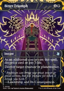 Bitter Triumph (V.1) - Secrets of Strixhaven: Mystical Archive (Uncommon) [SOA-26]