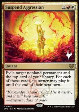 Suspend Aggression - Secrets of Strixhaven: Promos (Rare) [PSOS-236]
