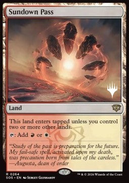 Sundown Pass - Secrets of Strixhaven: Promos (Rare) [PSOS-264]