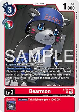 Bearmon (BT25-009) - Dual Revolution (Uncommon) [BT-25-009]