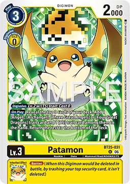 Patamon (BT25-031) - Dual Revolution (Uncommon) [BT-25-031]