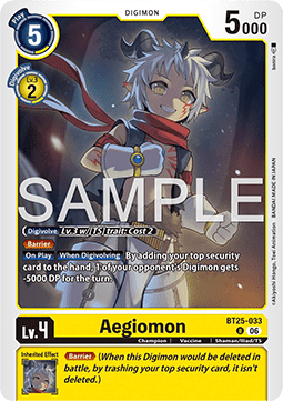 Aegiomon (BT25-033) - Dual Revolution (Uncommon) [BT-25-033]