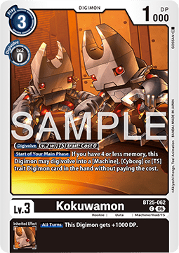Kokuwamon (BT25-062) - Dual Revolution (Common) [BT-25-062]