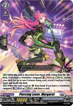 Piercing Lover, Margaret  (V.1 - Triple Rare) - Parallactic Clash (Triple Rare) [DZ-BT13-009]