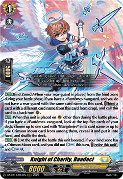 Knight of Charity, Baadact  (V.1 - Triple Rare) - Parallactic Clash (Triple Rare) [DZ-BT13-013]