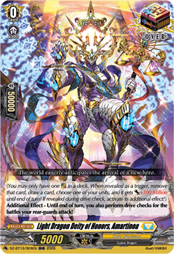 Light Dragon Deity of Honors, Amartinoa - Parallactic Clash (Over RR) [DZ-BT13-024]