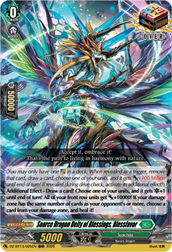 Source Dragon Deity of Blessings, Blessfavor - Parallactic Clash (Over RR) [DZ-BT13-025]