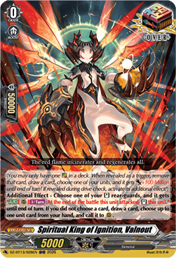 Spiritual King of Ignition, Valnout - Parallactic Clash (Over RR) [DZ-BT13-028]