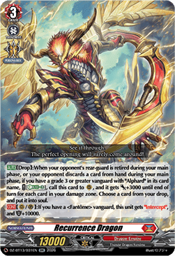 Recurrence Dragon  (V.1 - Double Rare) - Parallactic Clash (Double Rare) [DZ-BT13-031]