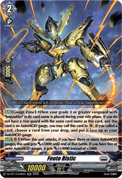 Feuto Ristic  (V.1 - Double Rare) - Parallactic Clash (Double Rare) [DZ-BT13-040]