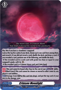 Crimson Moonlight  (V.1 - Double Rare) - Parallactic Clash (Double Rare) [DZ-BT13-055]