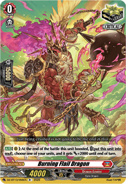 Burning Flail Dragon - Parallactic Clash (Rare) [DZ-BT13-056]