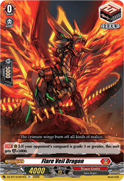 Flare Veil Dragon - Parallactic Clash (Rare) [DZ-BT13-057]