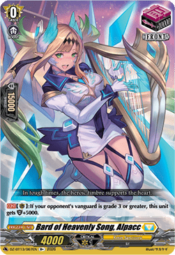 Bard of Heavenly Song, Alpacc - Parallactic Clash (Rare) [DZ-BT13-067]