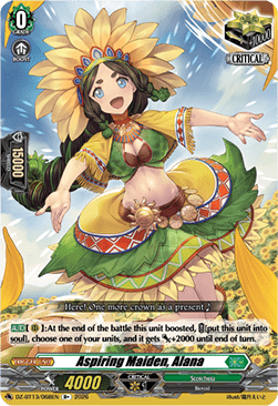 Aspiring Maiden, Alana - Parallactic Clash (Rare) [DZ-BT13-068]