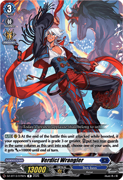Verdict Wrangler  (V.1 - Rare) - Parallactic Clash (Rare) [DZ-BT13-079]