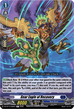 Gear Eagle of Recovery  (V.1 - Rare) - Parallactic Clash (Rare) [DZ-BT13-080]