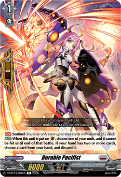 Durable Pacifist  (V.1 - Rare) - Parallactic Clash (Rare) [DZ-BT13-088]