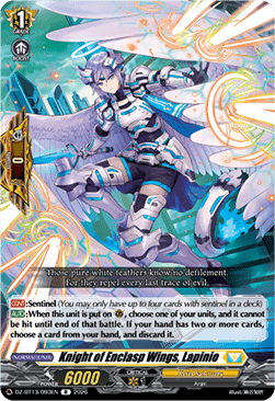 Knight of Enclasp Wings, Lapinio  (V.1 - Rare) - Parallactic Clash (Rare) [DZ-BT13-093]