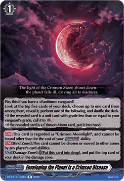 Enveloping the Planet is a Crimson Disease  (V.1 - Rare) - Parallactic Clash (Rare) [DZ-BT13-104]